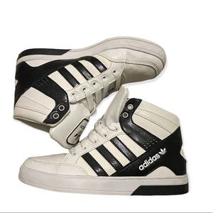 Adidas-Ortholite,Unisex, White,Black,High Tops Shoes,Basketball